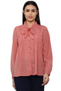 Allen Solly Women Printed Casual Cotton Full Sleeve Stretch T-Shirt
