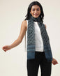Fabindia Indigo Cotton Silk Dabu Stole | Free Size | Celebration | 1 Stole - 2111810INDIGO