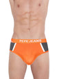 Pepe Jeans Innerwear MenS Cotton Brief (Pack Of 1) (Opb09-01_Neon Orange_Neon Orange_90-95_Neon Orange_95 Cm)