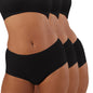 NYKD Cotton Anti-Microbial Panties for Women, Seamless, High Rise, Full Brief, Stretch Full Rear Coverage with Inner Elastic Pan