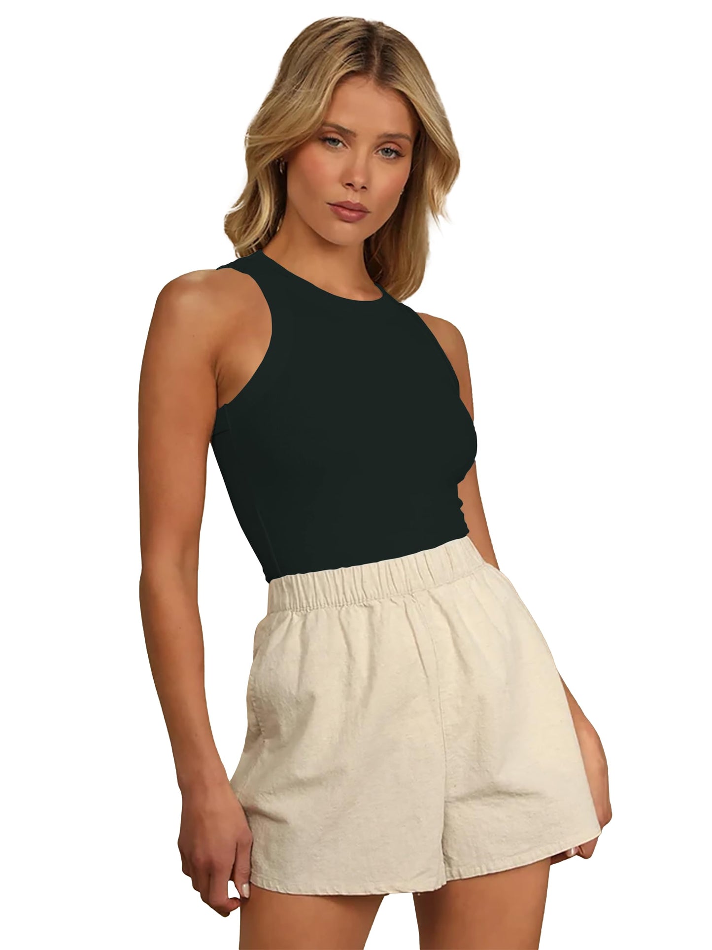 Toochki Womens Dark Green Spandex Solid Crop Western Top | Winter | Western | Latest | Trendy