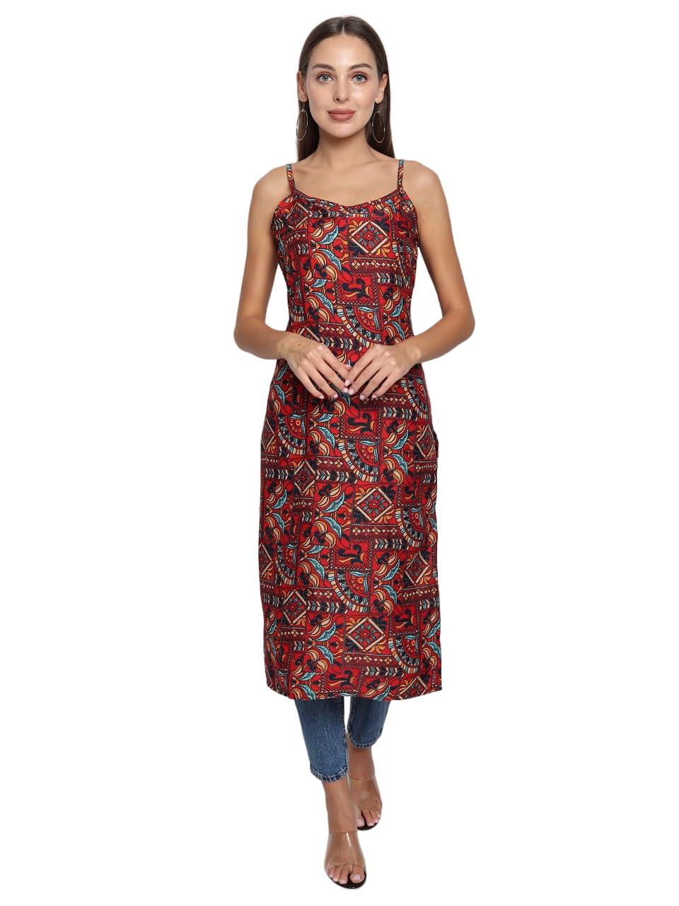 Patlani WomenS Micro Crepe Full Stitched Kurti. Maroon