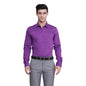 Turtle Men 100% Cotton Slim Fit Purple Solid Full Sleeve Formal Shirt