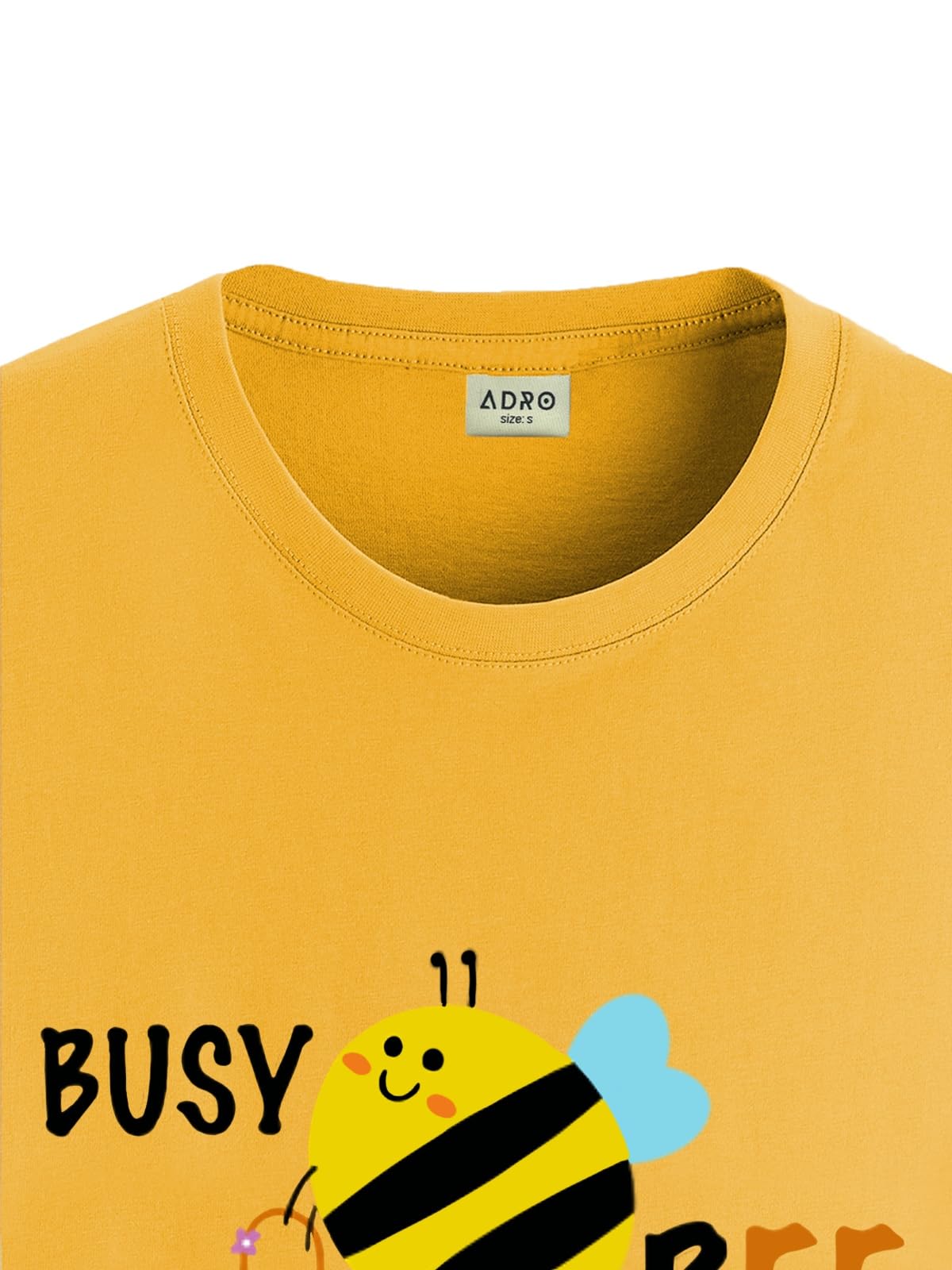 ADRO T Shirts for Boys & Girls || Busy Bee Printed T-Shirt || Ages 3-14 || 100% Cotton Round Neck Tshirt for Boys & Girls||KRN-B