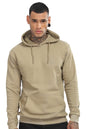 ADRO Mens Cotton Neck Hooded Sweatshirt (H24-M-PLN-BE_Beige