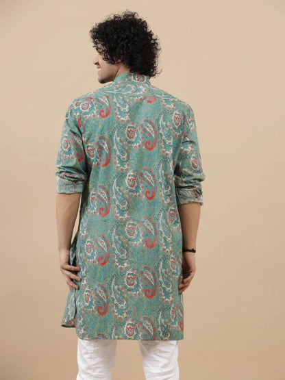 Om Sai Latest Creation MenS Kurta || Rayon Motif Printed Kurtas For Men || Stand Collar Neck With Full Sleeve Straight Kurta Fo