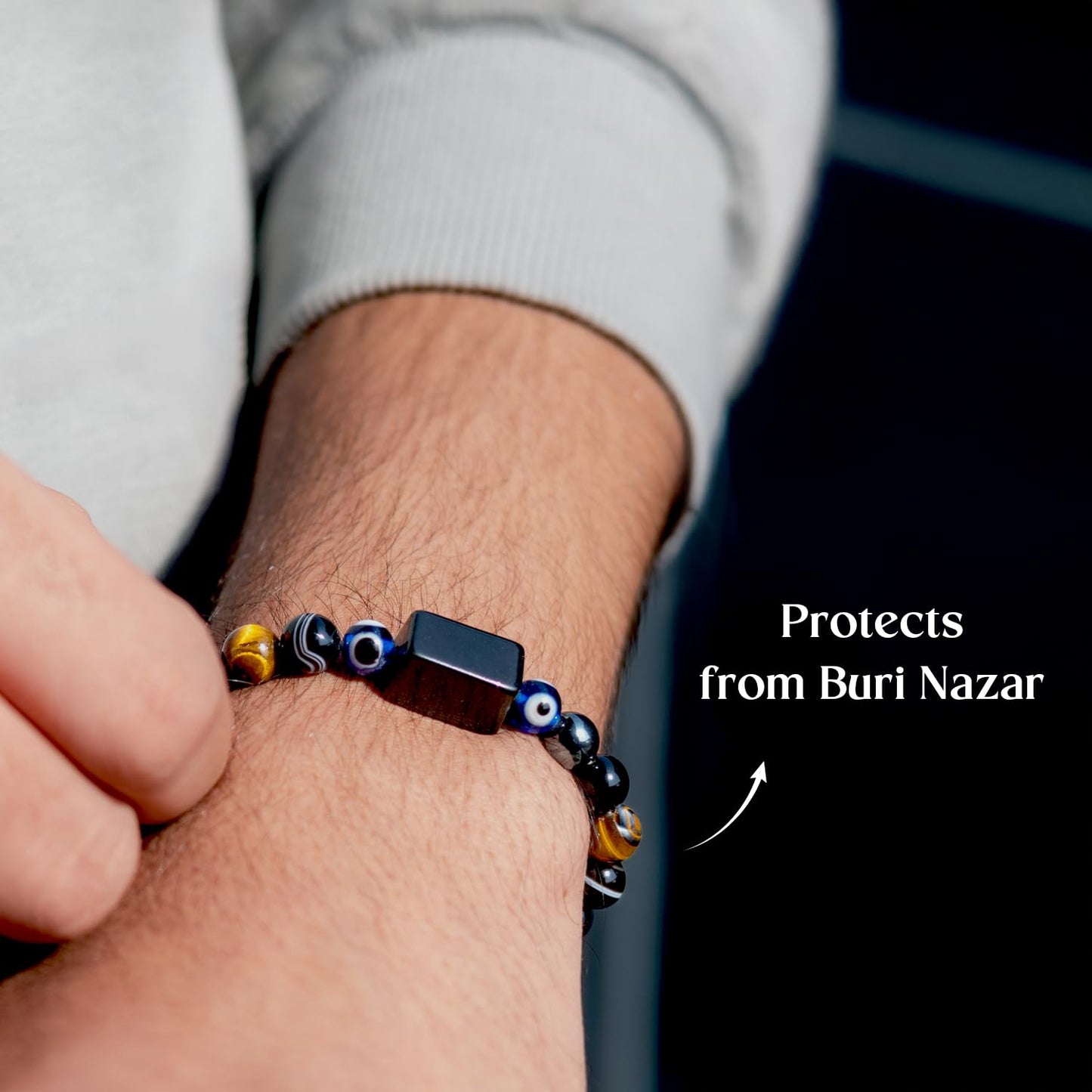 Astrotalk Evil Eye Protection Bracelet | Ward Off Negativity & Evil Eye | 108 Hours Energized by Top Astrologers | Handcrafted with Care | With Certificate of Authenticity | Protect Your Energy