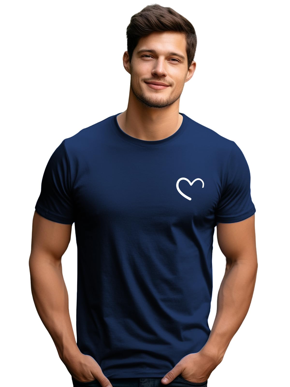 ADRO T-Shirts for MenChest Printed T-Shirt for MenCotton Tshirt for Men|RN24-STICK-HALF