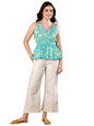 Stylum Womens Floral Printed Cotton Kurti Pant Set