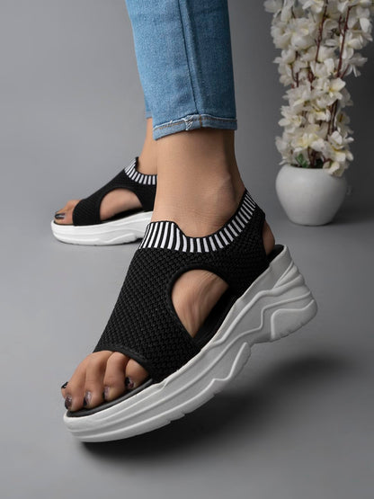 Shoetopia Flatforms Sandals For Women & Girls