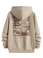 TAGAS Mens Hoodie with Slogan & Wave Print, Kangaroo Pocket and Drawstring Detail || Fleece Regular Fit Sweatshirt || Men Hoodi