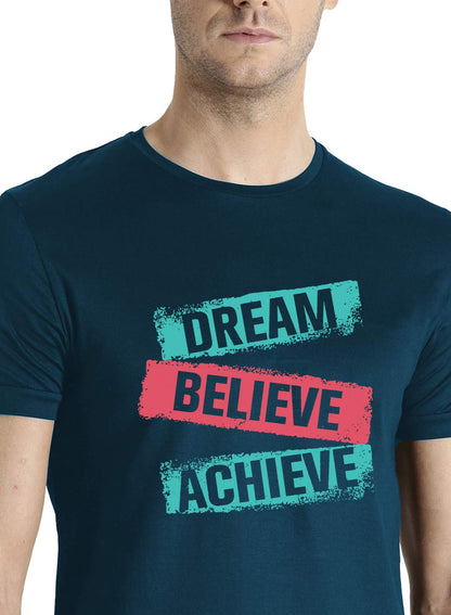 ADRO Men's & Women's Regular Fit T-Shirt (RNR-M-DBA-SB-L_Steel Blue)