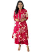 Gosriki WomenS Rayon Viscose Straight Printed Kurta With Palazzo (Savya Pink-Gs_Xxl_Pink_Xx-Large)