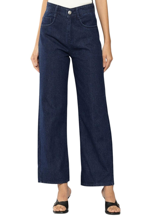 Aarika Girls Blue Colour Solid Denim Jeans-(9-14 Years)