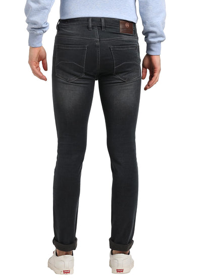 Turtle Men Cotton Stretch Narrow Fit Dark Grey Jeans