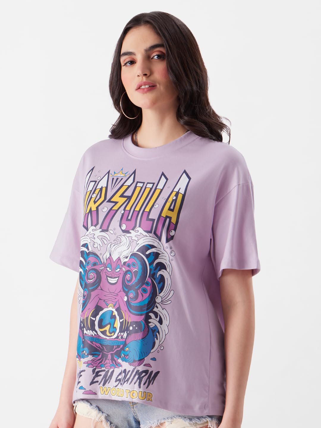 The Souled Store Official Harry Potter: House GryffindorWomen Oversized T-Shirts Oversized T Shirts for Women T-Shirt Girls Cott