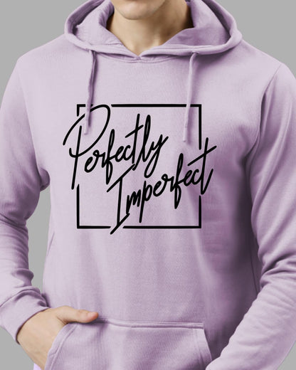 ADRO Mens Cotton Neck Hooded Sweatshirt (H24-FECT-PU_Lavendar