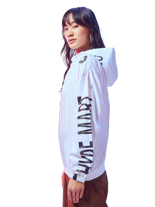 Bewakoof Air 1.0 Womens Graphic Print Oversized Plus Size Jacket_597151_White_6XL
