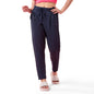 Enamor E407 Womens Pleated Pull-On Pant - Relaxed Fit, Mid Rise, Regular Length
