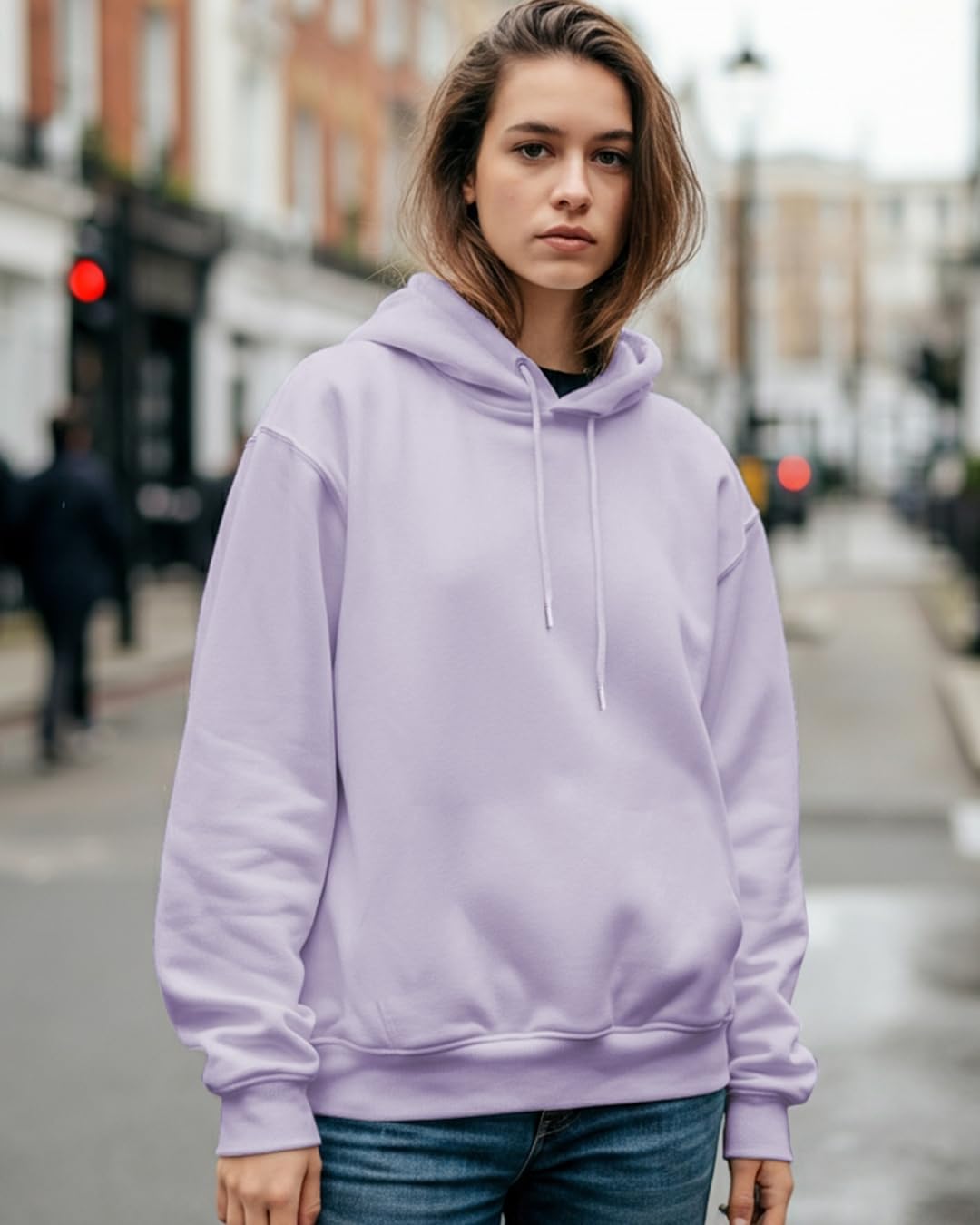 Bewakoof Heavy Duty 1.0 Womens Solid Oversized Fit Full Sleeve Fleece Hoodies