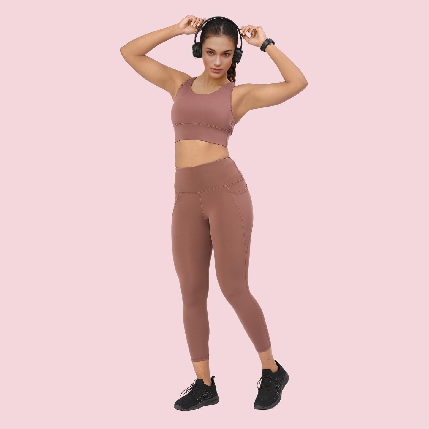Enamor Womens Skinny Leggings (A605_Nutmeg