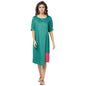 Fabindia Women Printed Knee Length Dress Modal_Xs Light Green