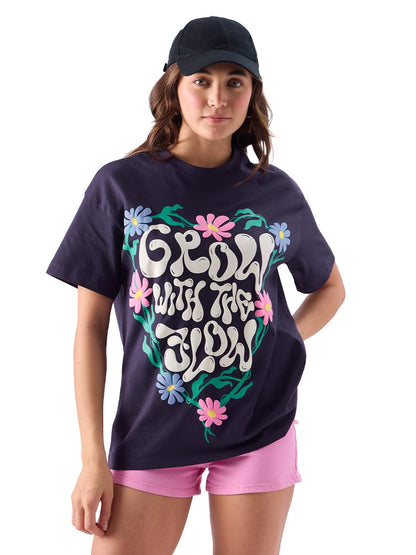The Souled Store Grow with The Flow Women Oversized T-Shirts