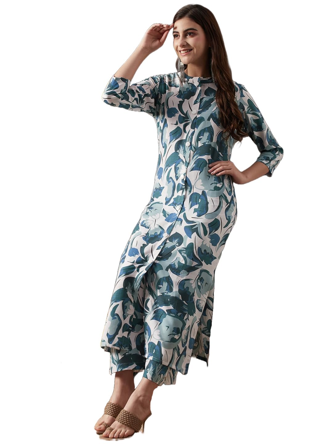 ANNI DESIGNER Rayon Blend Women Kurta & Palazzo