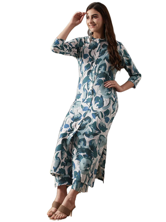 ANNI DESIGNER Rayon Blend Women Kurta & Palazzo