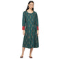 Fabindia WomenS Rayon Blend Ankle Length Dress Light Green_Xs