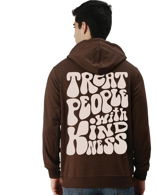 Veirdo Mens Cotton Fleece Regular Fit Hoodie Full Sleeve Typography Printed Jumper Sweatshirt Winter