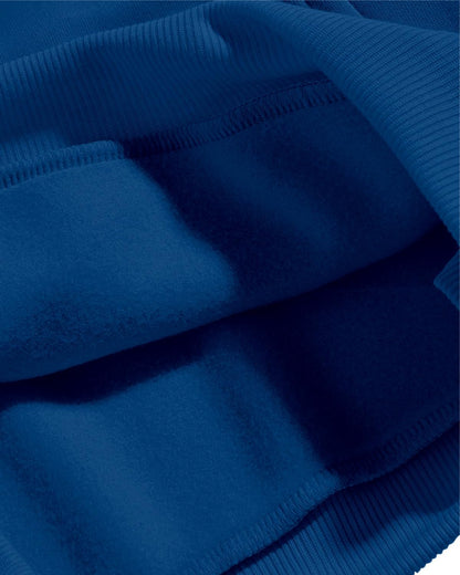 ADRO Men's Cotton Neck Hooded Sweatshirt (H24-CHILL-RB_Royal Blue
