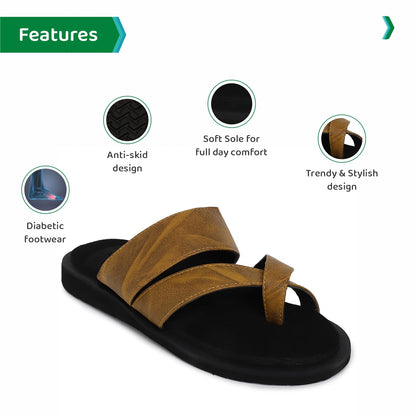Ortho Joy Extra Soft Doctor Ortho Slippers For Men/Comfortable Regular Wear Slipper