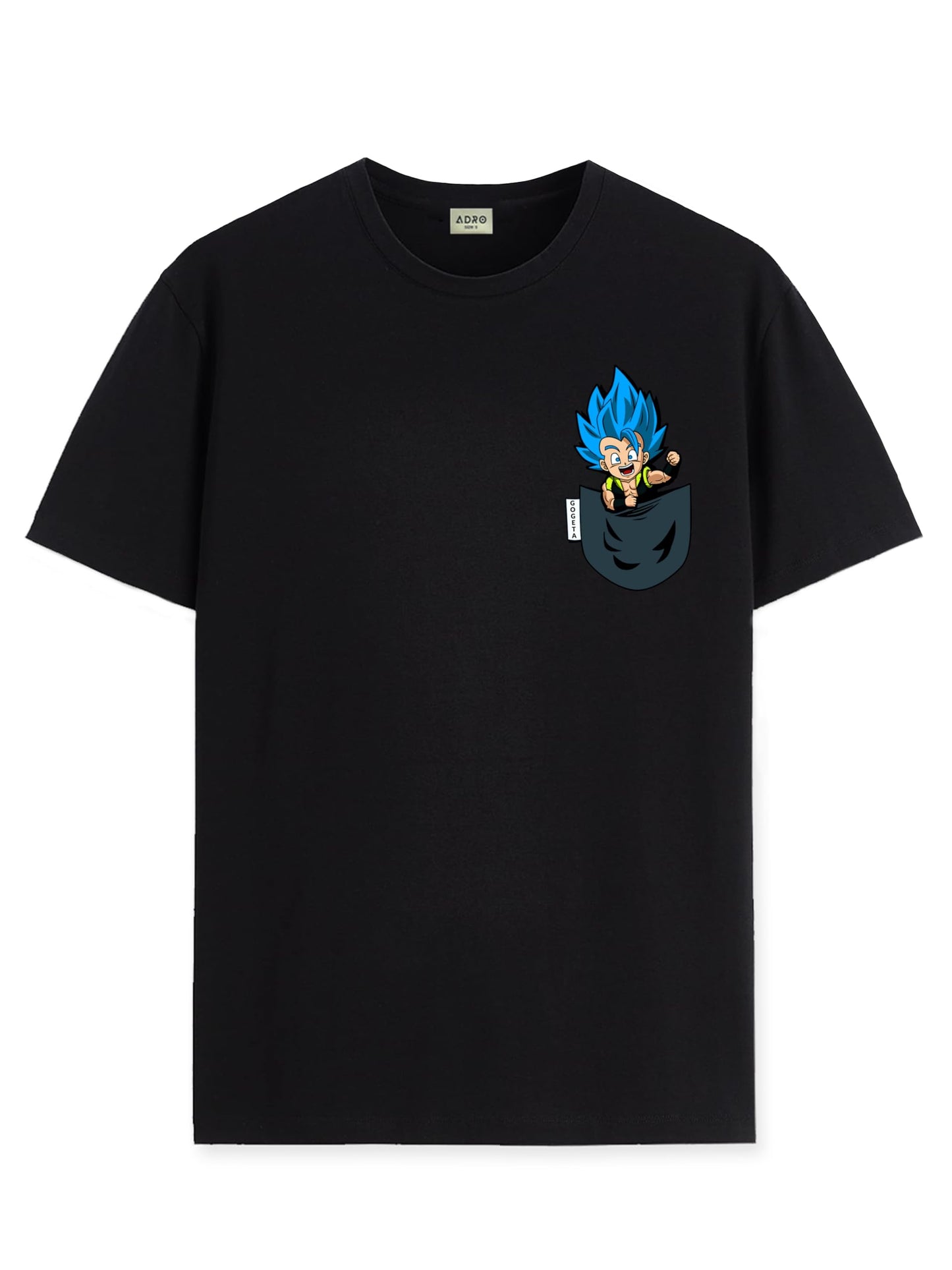 ADRO Tshirt for Men | Anime T Shirt for Men | 100% Cotton Tshirt | Graphic Printed T-Shirt | Chest Printed Tshirt | Gogeta Anime