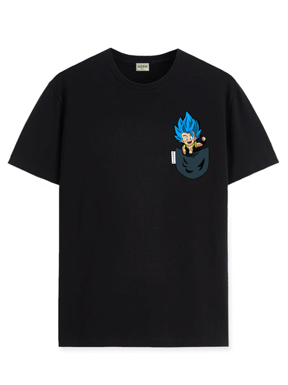ADRO Tshirt for Men | Anime T Shirt for Men | 100% Cotton Tshirt | Graphic Printed T-Shirt | Chest Printed Tshirt | Gogeta Anime