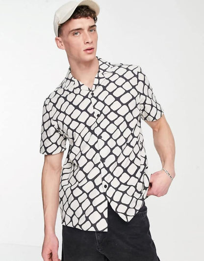 Leriya Fashion Shirt For Men | Rayon Multi Printed Sort Sleeves Shirts | Cool Shirt For Men | Beach Shirts For Men | Hawaiian Sh