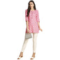 Anubhutee WomenS Rayon Printed Straight Kurti Pink
