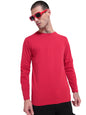 Bewakoof Mens Solid 100% Cotton T-Shirt - Regular Fit, Round Neck, Full Sleeves