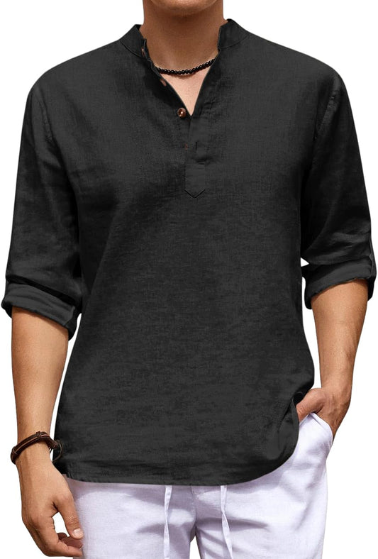 Zombom MenS Kurta || Chinese Collar Long Sleeves || Straight Hip Length Kurtas || For Festival || Function || Occasion Wear Fan