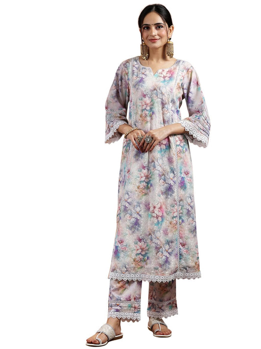 Libas WomenS Cotton Kurta Set (35587_Multi