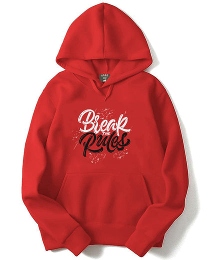 ADRO Men's Cotton Neck Hooded Sweatshirt (H21-M-RUL-RD_Red)