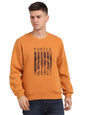 Turtle Men Poly Cotton Slim Fit Full Sleeve Mustard Sweatshirt