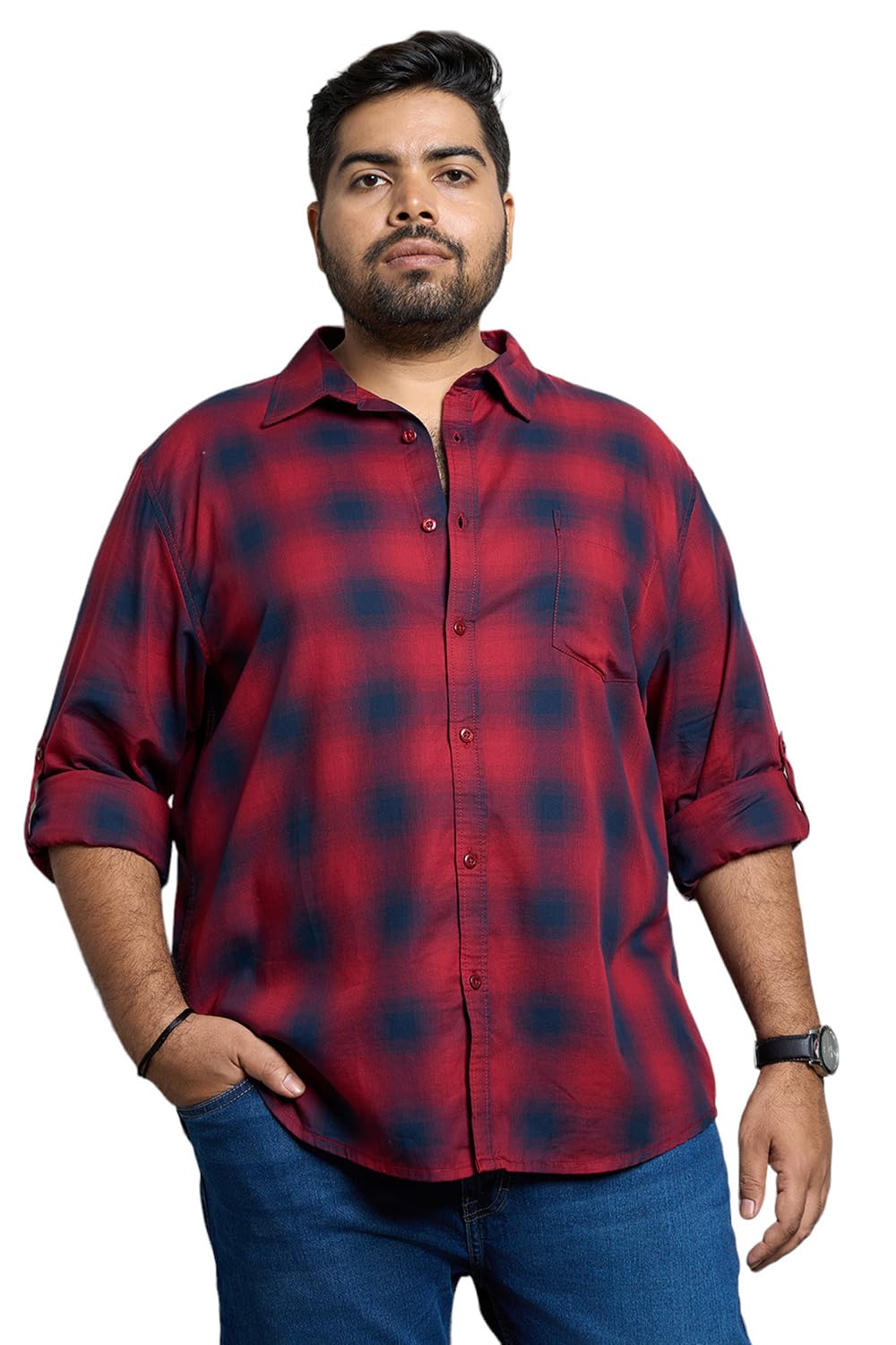 High Star MenS Regular Fit Shirt (Hsmshs24F3_Multicolour