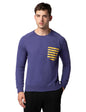 FYLTR Mens Casual Raglan Sleeve Sweatshirt with Pocket Detail - Full Sleeve | Rib Hem & Cuff | Casual Winterwear for Men
