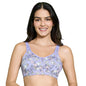 Nykd Double Layer Cotton Printed Bra With Wide Wings And U-Back For All-Day Comfort And Support | Stitched Cups And Stylish Prin