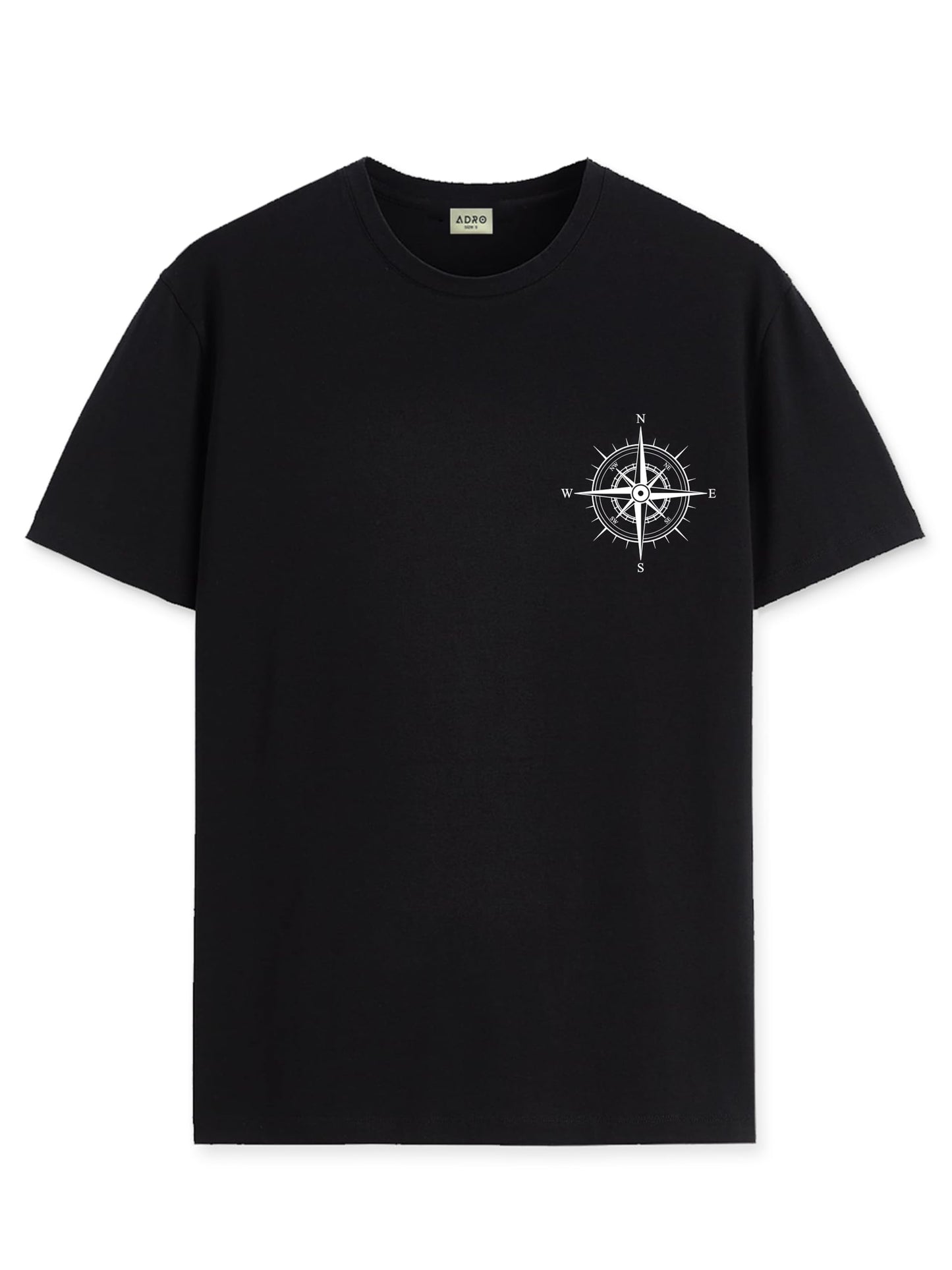 ADRO Tshirt for Men | Printed T Shirt for Men | 100% Cotton Tshirt | Graphic Printed T-Shirt | Chest Printed Tshirt | Unisex Tsh
