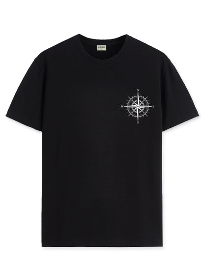 ADRO Tshirt for Men | Printed T Shirt for Men | 100% Cotton Tshirt | Graphic Printed T-Shirt | Chest Printed Tshirt | Unisex Tsh