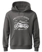 ADRO Mens Cotton Neck Hooded Sweatshirt (H24-AME-SG_Steel Grey