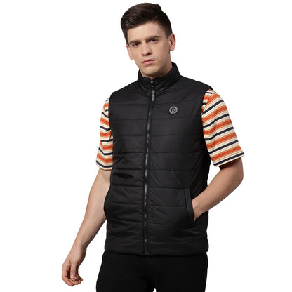 Dennis Lingo Polyester Regular Fit Long Sleeves MenS Solid Puffer Jacket With 2 Pockets - Lightweight Casual Winterwear For Men