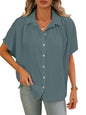 Greciilooks Regular Fit Shirt For Women (Gl-W.Top-W2405_Grey